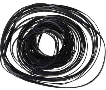 100 Stück sortierte flache Antriebsriemen, 3 mm Breite, Kassettenband, Maschinengummi, für Aufnahmegeräte, tragbare Spieler, Riemen-Ersatz-Set