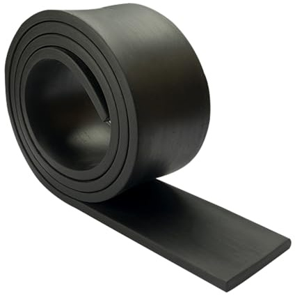Gummiremsor 1 m halkfri gummirulle (50 x 5 mm) | Anti-vibrationsrullar Anti-vibrationsmatta Stötsäker och halkfri Lämplig för verkstadsindustrin Ecc