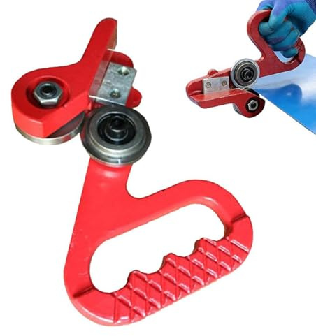 Cortador De Metálica | Corte Manual con Doble Rueda y Tensión Ajustable | Herramientas De Corte Para Techos De Metal - para Aluminio Acero Hojalata Conductos Hvac y Cartón