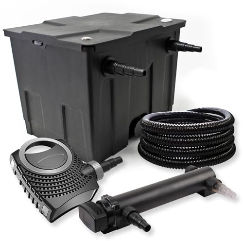 Filtro set estanque 12000l 36W UVC Clarificador NEO8000 70W Bomba Tubo jardin