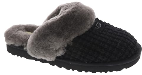 UGG Women's Cozy Slip on Slipper, Black, 6 UK