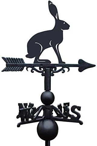 Black Country Metal Works Weathervane Hare Cast Iron - Standard