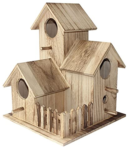 SYSZSYHD Bird Cage Bird Cage Breeding Box Black Phoenix Tiger Skin Peony Parrot Bird House Outdoor Bird's Nest Bird Cage Retro Bird's Nest Birds Cages (A)