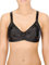 Naturana® Minimizer Bra - Wireless [Cup B-G] | Maximum Support with Cut Design & Wide Straps | Elegant Minimizer Bra for a Visually Smaller Cup Size 38 Black D