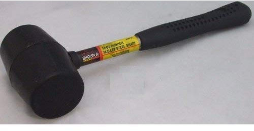 16oz Rubber Mallet with Steel Shaft