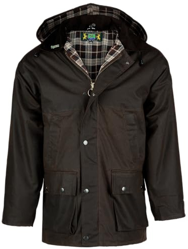 Romneys - Chaqueta impermeable - para hombre marrón Large