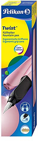 Pelikan Füllhalter Twist Girly Rose M in Faltschachtel + 30 Ersatzpatronen