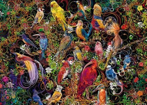 Ravensburger - Konstfågelpussel, 1000 bitar, presentidé för henne eller honom, vuxna pussel