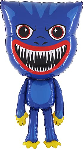 Toyland® 96cm (38) Giant Blue Monster Character Folieballong - Halloween-/festballonger för barn