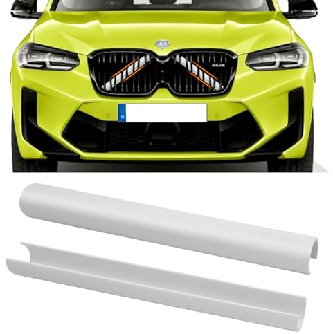 TTCR-II 2PCS Insertos de parrilla frontal compatible con BMW X3/X4/X5/X6/X7