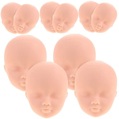LALADEFIEE 10pcs Plastic Doll Heads for Makeup Practice and Doll Craft Making for DIY Projects and Party Supplies Toy Accessories for Boys and Girls