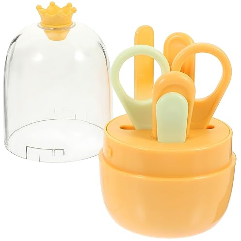 Supvox Babynagelknipser mit Anti-clip-funktion Set für Neugeborene mit Cartoon-design Inklusive Aufbewahrungsbox für Sicheres Nägelschneiden