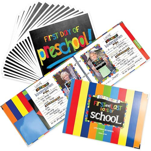 Album photo souvenir scolaire pour enfants, album souvenir des années scolaires, album de scrapbooking de la maternelle à la terminale pour le stockage des photos de chaque niveau