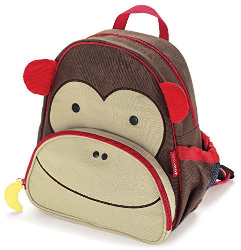 Skip Hop Zoo Kleinkind Rucksack, mit Namensschild, mehrfarbig, Affe Marshall