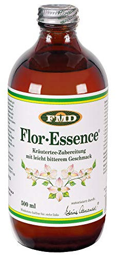 Flor Essence flüssig 500 ml in der Glasflasche, Kräutertee aus Kanada zur Förderung des Wohlbefindens, 8 Kräuter Mischung mit Brunnenkresse, Klettenwurzel & Ulmenrinde