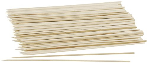 Fackelmann Schaschlikspieße, Holzspieße, Grillspieße, Fleischspieße (Farbe: Braun), Menge: 100 Stück