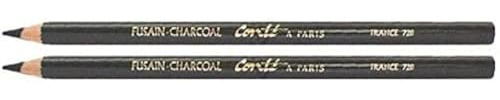 Conté à Paris Artists' Pencils Charcoal 2B (Pack of 2)