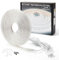 Q.Laomi Ruban LED 6 Mètres, IP65 Etanche Bande LED 220V 230V Bandeau LED avec Interrupteur Bande Lumineuse LED, Blanc Froid