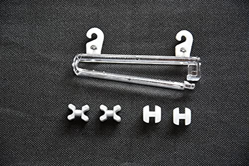 Schlaufengleiter mit Röllchen und X-Gleiter | für Kunststoff- und Aluschiene | aufklappbar