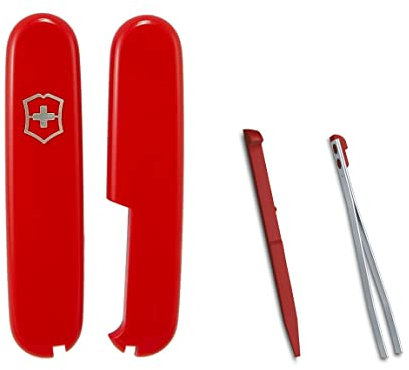 Victorinox Red Scales + Colour Accessories for 91mm Swiss Army Victorinox