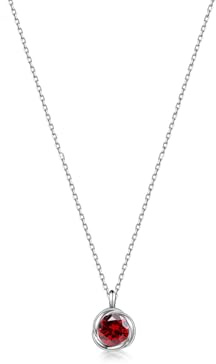 immobird Collier en argent 925 avec Ruby