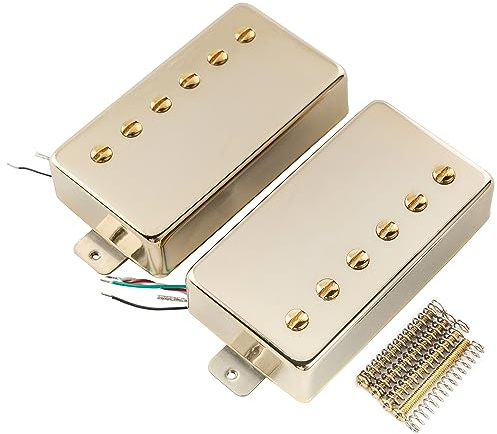Artec VH59 Vintage Ton Alnico 5 Standard Humbucker Pickups Set för Les Paul Style Elgitarr, Guld