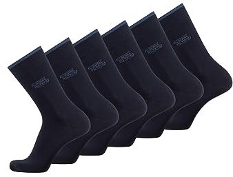 camel active Herren Socken 6er-Pack - Schwarz, Grau, Blau - hochwertige Strümpfe aus biologischer Baumwolle für Freizeit, Arbeit und Sport - passend für alle Schuhe Navy menswear-39-42