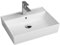 Design Waschtisch Waschbecken Aufsatzwaschbecken Keramikwaschbecken CL 60x45cm Waschplatz mit Armaturenloch und Überlauf