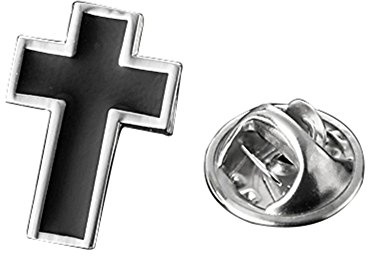 Cross Lapel Pin for Men, Christian Tie Pins for Men, Religious Tie Tacks Silver, Jesus Suit Lapel Pins for Wedding, Crucifix Mens Lapel Pins for Suits Scarfs, Christ Catholic Collar Hat Pins for Women