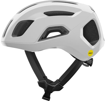 POC Ventral Air MIPS Casco de Bicicleta, Unisex Adulto, Hydrogen White/Uranium Black Matt, M (54-59cm)