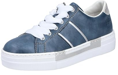Rieker Women's N4902 Sneaker, Bleu, 36 EU