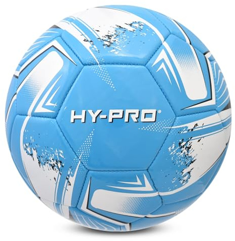 Hy-Pro Football - Size 5 with PVC Grip - Ideal for Training & Matches in All Weather Conditions