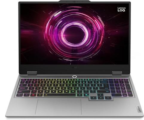 Lenovo LOQ 15.6 Gaming Laptop (Full HD 144Hz Display | GeForce RTX 5060 | AMD Ryzen 7 250 CPU | 16GB DDR5-5600MHz RAM | 512GB NVMe SSD | Backlit Keyboard | Windows 11 | Wi-Fi 6 | Webcam) - Luna grey