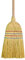 Elliott Traditional Wooden Straw Corn Broom - Heavy Duty for Indoor or Outdoor Cleaning in all Weather Conditions, Use Wet, Dry or with Chemicals, Wide Sweeping Area, Brown