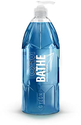 Gyeon Q²M Bathe - Champú para coche, limpieza suave con pintura, alta formación de espuma, fórmula pH neutro (1000 ml)