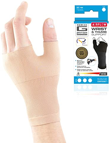 Neo-G Wrist and Thumb Support for Arthritis, Joint Pain, Tendonitis, Sprain - Wrist Brace Wrist Compression Hand Support - L - Beige