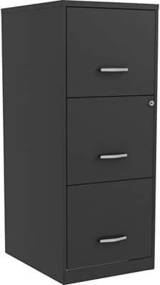 Lorell SOHO 18 3-Drawer Vertical File Dimensions (L x W x H) 21.80 x 18.00 x 41.75 IN