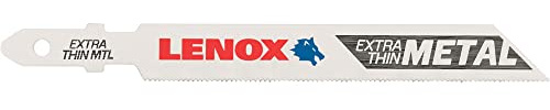 LENOX Tools 1991578 T-Shank Extra Thin Metal Cutting Jig Saw Blade, 3 5/8 x 3/8 32 TPI, 5 Pack