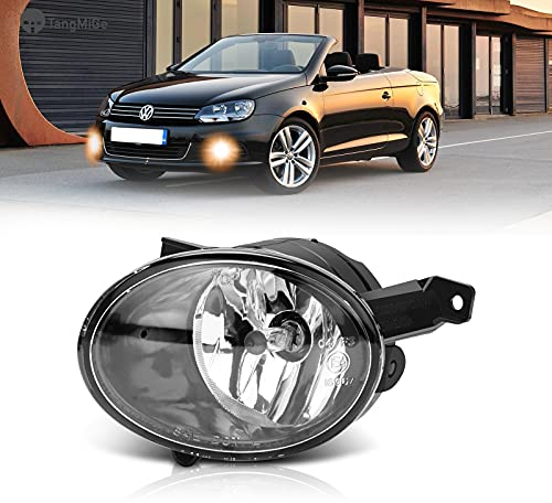 TangMiGe Nebelscheinwerfer für Volkswagen Tiguan Beetle Caddy 3 Eos Golf 6 / Cabriolet/Plus Jetta 4 Touran Up, (VW 5N 5C1 5C7 2K 1F7 5K1 AJ5 517 5M1 521 162 1T3), SEAT Alhambra 710, 08-19, Klar L