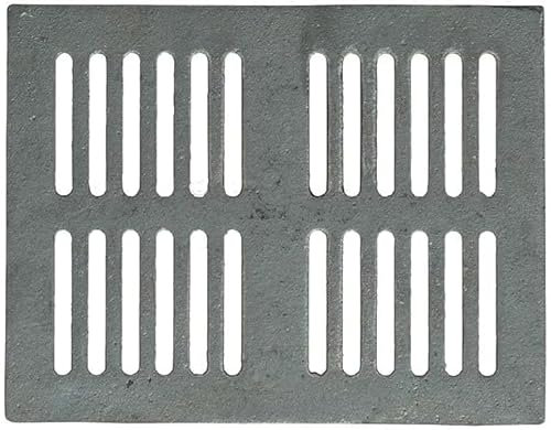 LUNA WAY CAST IRON Lunaway - Grille en Fonte pour Cendres,Épaisseur 1 cm,Épaisseur Centrale 14,8 cm (30,4 x 20,9 cm)