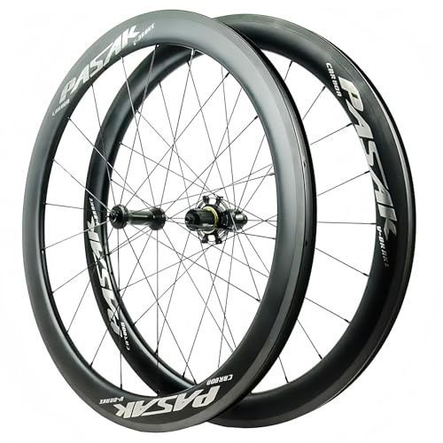 700C Carbon Laufradsatz, 40/50/55Mm Höhe, C/V-Bremsen Kompatibel, Direktzug-Naben, 7075 Aluminium, 1600-1735G Vacuum Version,50MM