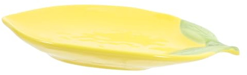 OUNONA Piatto in Ceramica Forma Per Insalate e Frutta Design Carino e Funzionale Lavabile e Facile Da Pulire Per Tavole Colorate e Usura Quotidiana