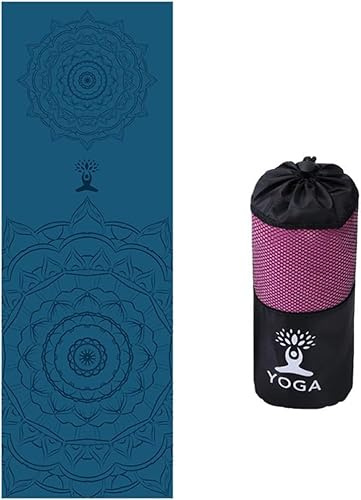 Yogahandduk, Halkfri Yogahandduk, Matthandduk Med Smart Hörnbärväska D Elastisk ögla, Mikrofiber Svettabsorbent Och Snabbtorkande Matthandduk Halkfri Varm Yogahandduk För Bikram, Pilat, A