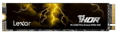 Lexar Thor Pro SSD da 1TB, SSD M.2 2280 PCIe Gen4 NVMe, Fino a 6.000 MB/s, Unità a Stato Solido Interna ad Alte Prestazioni, Compatibile con PS5, Laptop e Desktop, per Giocatori e Creatori