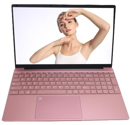PUSOKEI 15,6 Zoll Laptop, 16 GB DDR4 RAM, Quad Core Prozessor N5095 mit 2,0 GHz, 1080P FHD Bildschirm, 2,4 G/5 G WLAN, BT 5.0, Webcam, Tastatur mit Hintergrundbeleuchtung, Entsperrung per (512GB SSD)