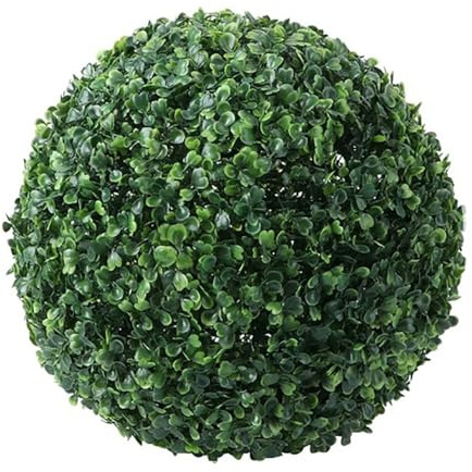 CSSHNL Topiary bollar konstgjord topiaryboll 13/18/23/28/36 cm, konstgjorda buxbom dekorativa bollar för trädgård, balkong, bröllop och heminredning (28 cm)