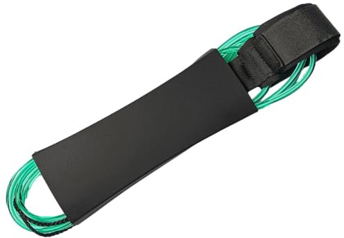 Paddleboard Leash,Surf Leash 6 mm tjockt säkerhetsbensrep | 10 fot för Shortboard, Skimboard, Fishboard, Paddle Board