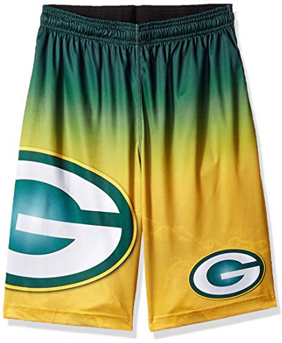 NFL Football Team Logo Herren Gradient Big Logo Training Shorts, Green Bay Packers