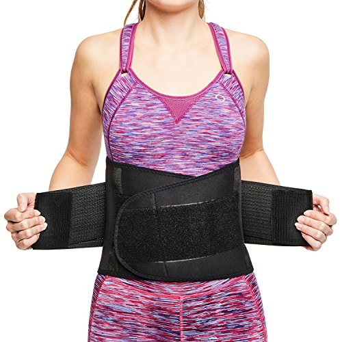 sit right Rückenbandage - Rückengurt zur Stabilisierung der Lendenwirbel - Rückengürtel für Damen & Herren - Nierengurt & Bauchweggürtel zur Haltungskorrektur - schwarz - Vers. Größen