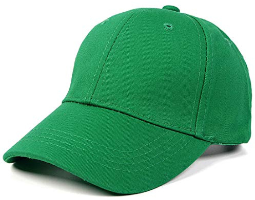 Yixda Baby barn solid basebollkeps pojke flicka utomhus snapback sportkeps, Grön, En Storlek